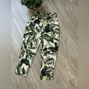 H&M Tropical Leaf Pants